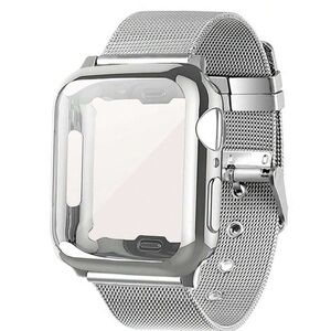 Silver Smartwatch with Mesh Band